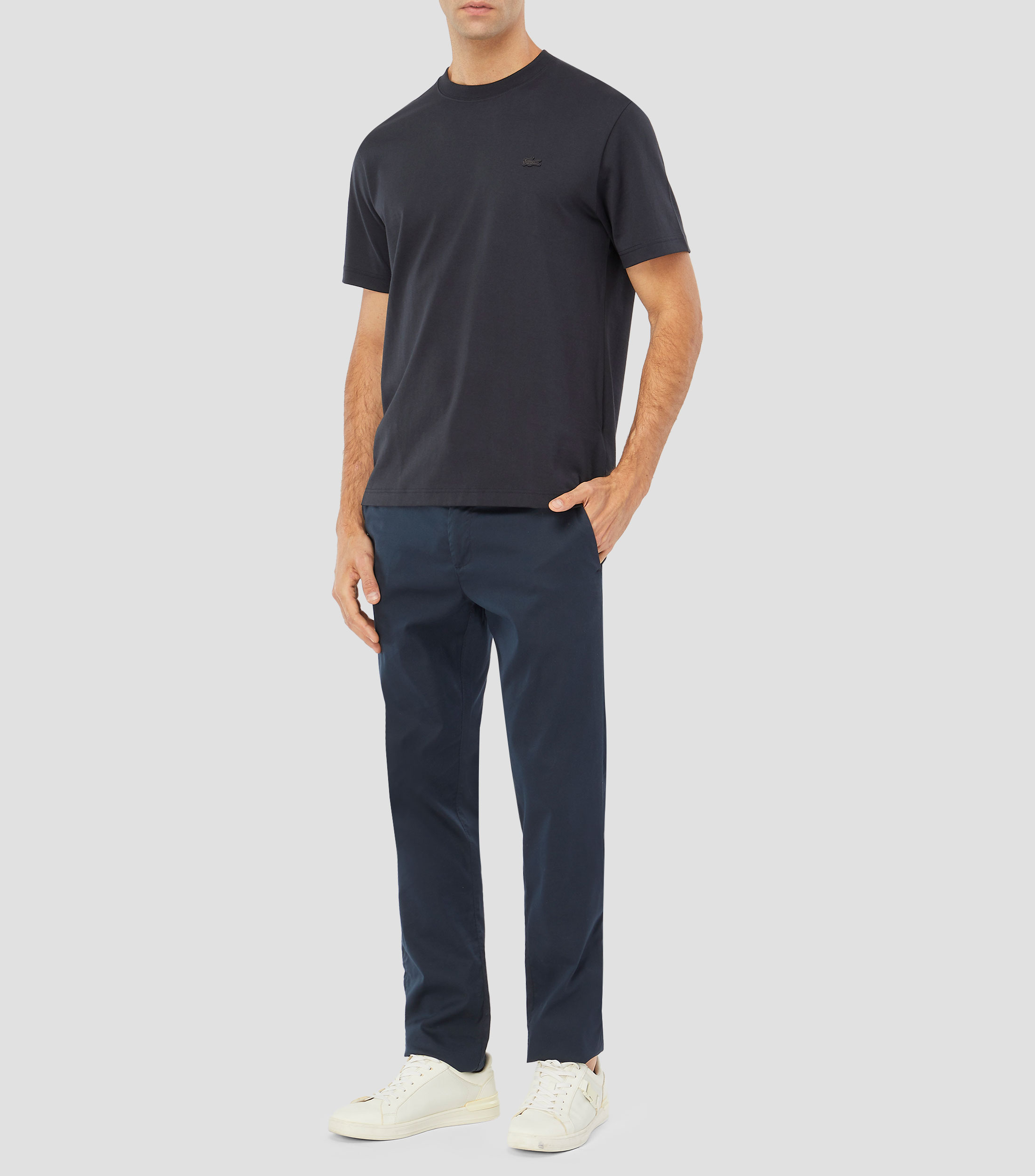 Playera cuello redondo manga corta lisa Hombre